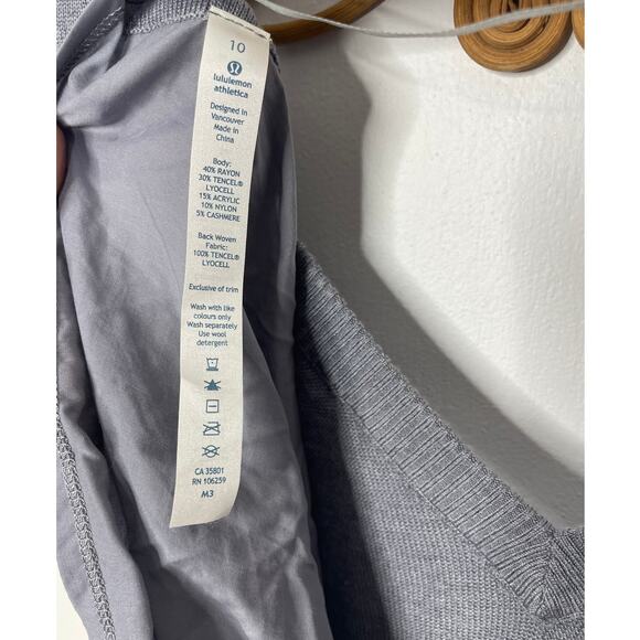 Lululemon Unity Pullover Heathered Fossil / Fossil 10 - Picture 4 of 9